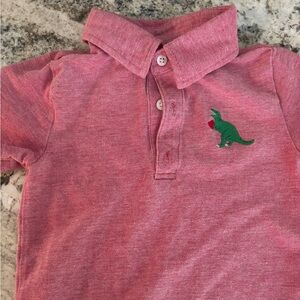 Janie and Jack 4t Valentine’s polo heart dinosaur boys